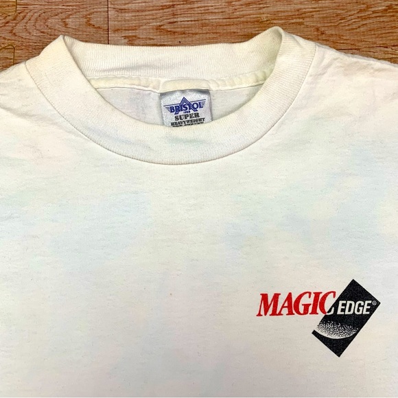 Vintage Magic Edge Flight Simulator Shirt Medium Pilot Double Sided Aviation Tee - Picture 2 of 11